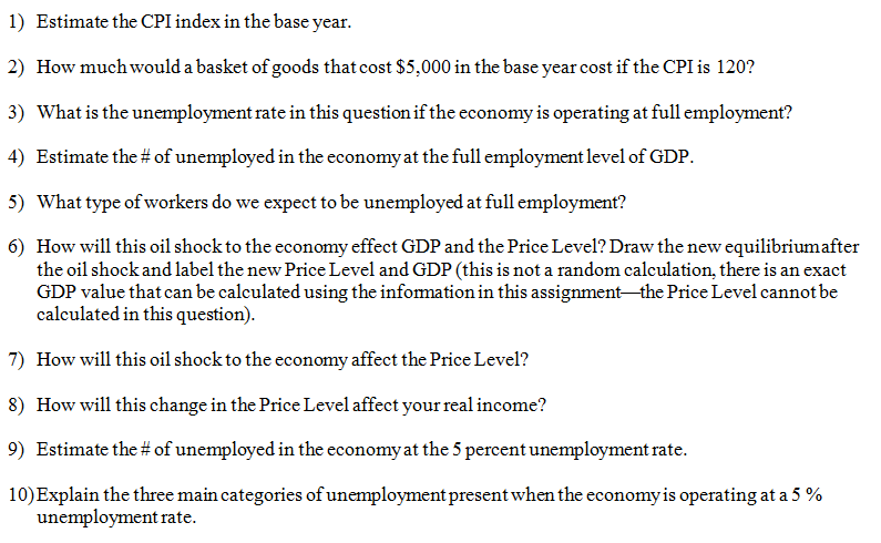 Solved  Application Of Inflation  Gdp  Income  Employment