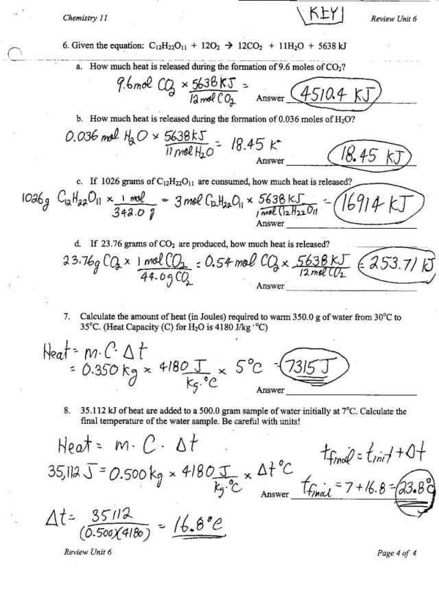 Percent Composition By Mass Worksheet Answer Key