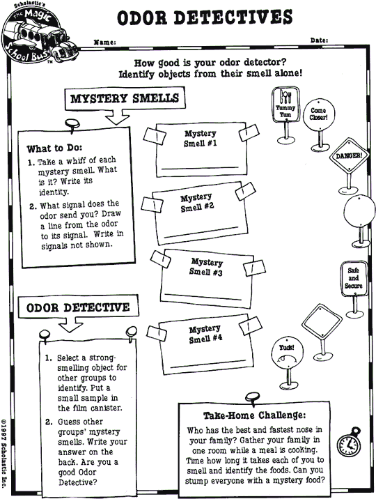 Odor Detectives Printable