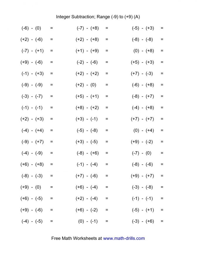 Multiplying And Dividing Integers Worksheets Kuta  711396