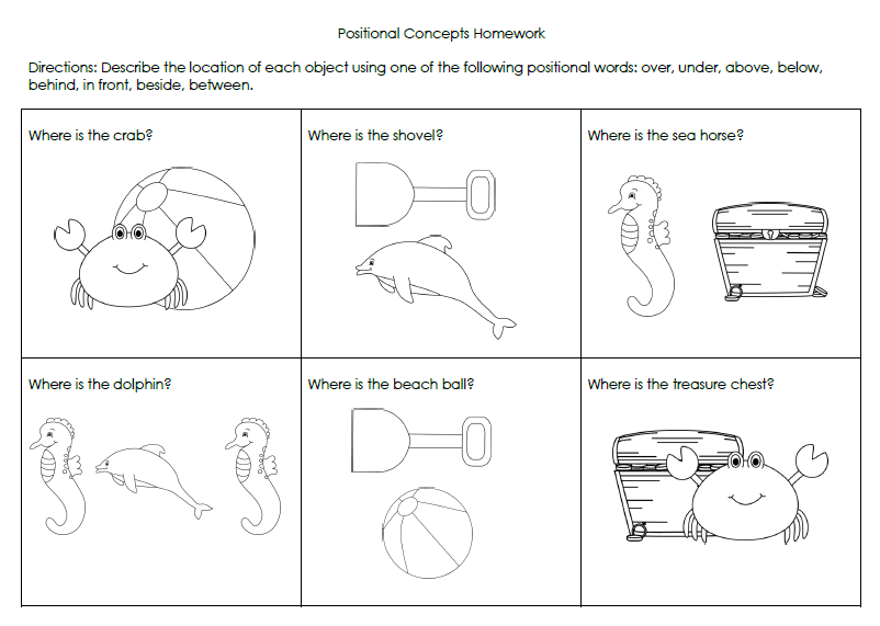 Over And Under Worksheets Worksheets For All