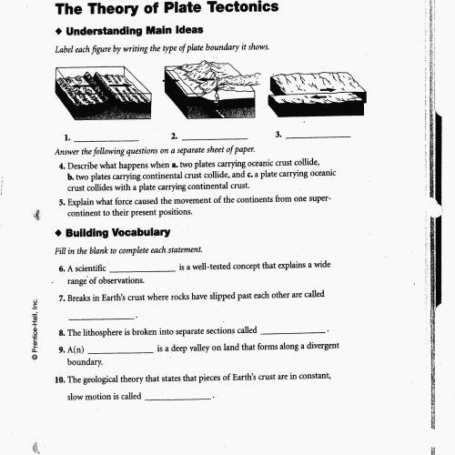 Plate Tectonics Worksheet 4th Grade Inspirational Plate Tectonics