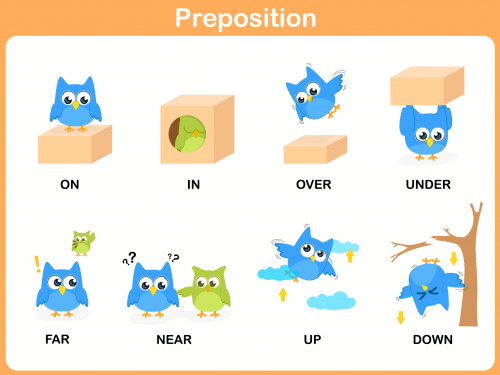 Prepositions  On, In Over, Under