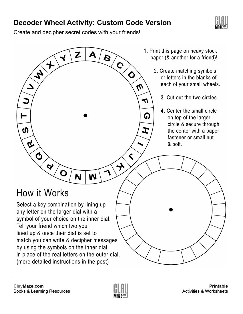 Secret Code Worksheets Download Free