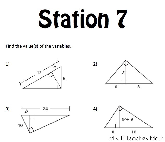 Special Right Triangles Practice Worksheet Worksheets For All