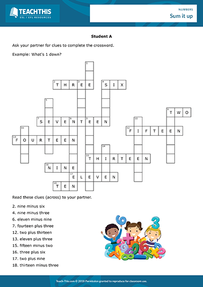 Numbers Esl Activities Games Worksheets