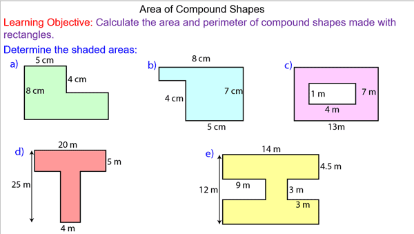 Area Of Compound Shapes