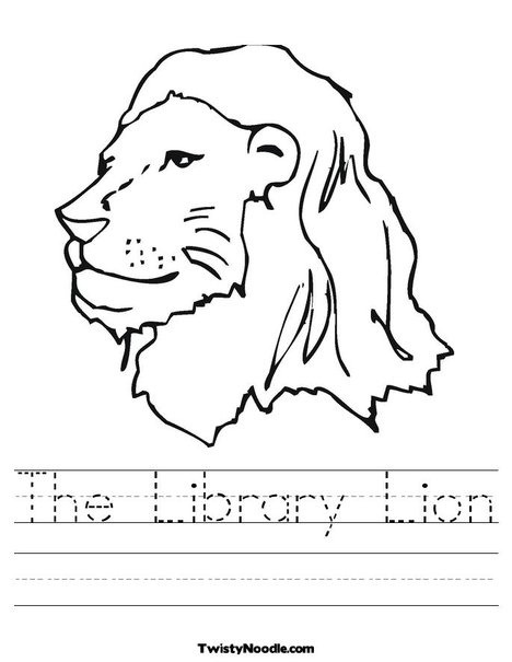 The Library Lion Worksheet