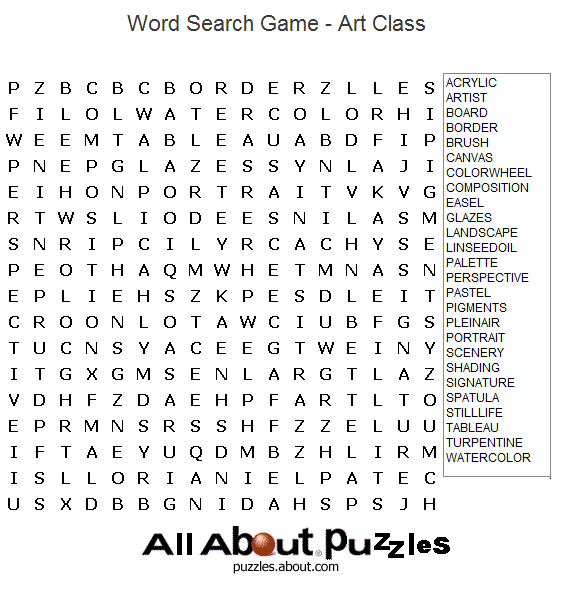 Print Out These Fun Word Search Puzzles