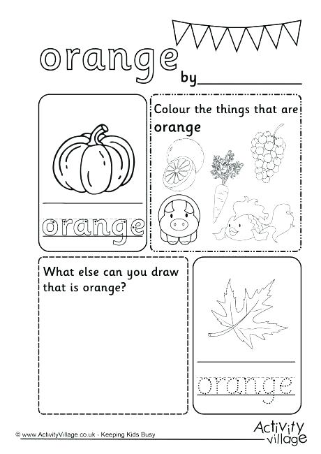 Colours Worksheets Kindergarten