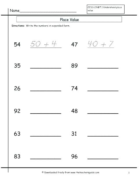 Expanded Form Worksheets â Derminelift Info