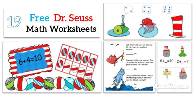 Free Dr Seuss Math Printable Worksheets For Kids