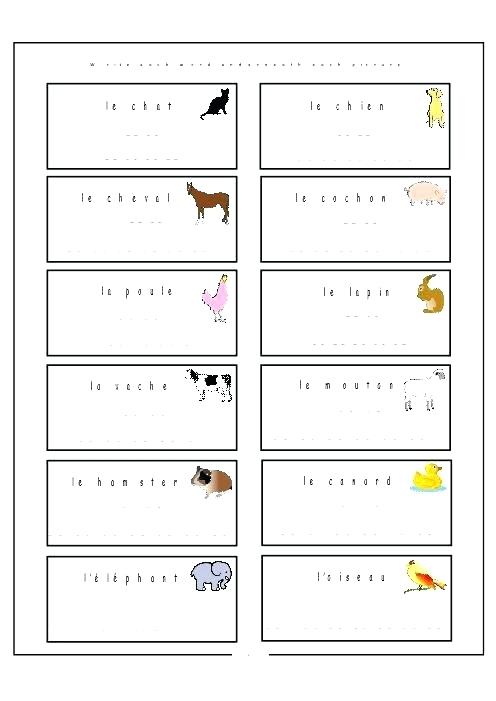 Printable French Worksheets For High School â Spechp Info