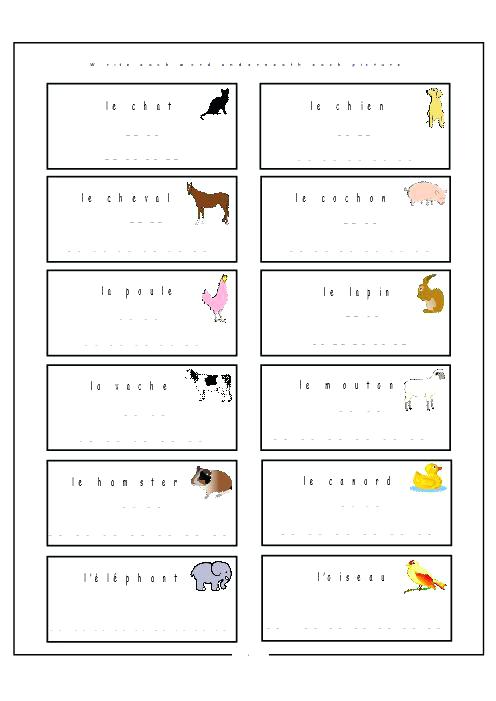 Best Free French Worksheets For Kids Premium Worksheet Free French