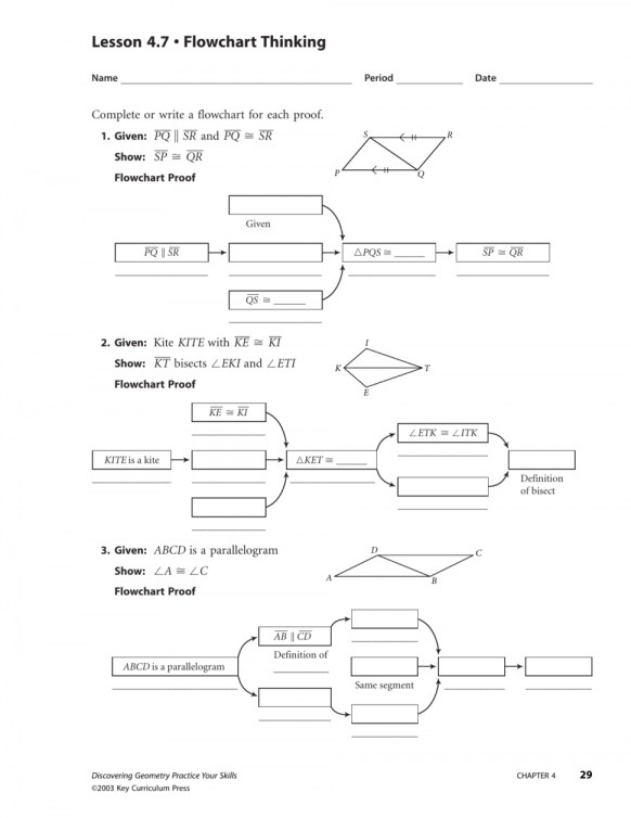 Geometry Worksheet Congruent Triangles Answers Worksheets For All