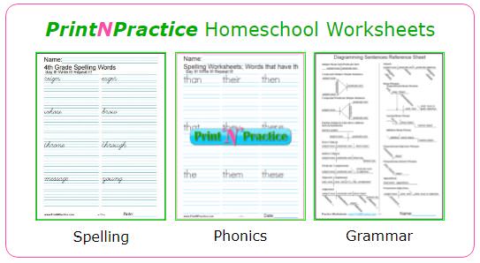 1000s Of Homeschool Worksheets â­ Customize For Practice