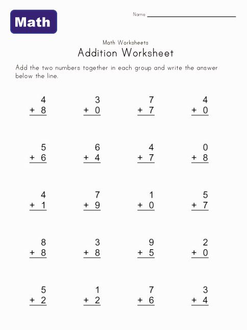 Basic Addition Worksheets Addition Alistairtheoptimist Free | Free ...