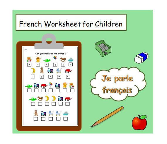French Printable Worksheet Fun Exercise For Learning French