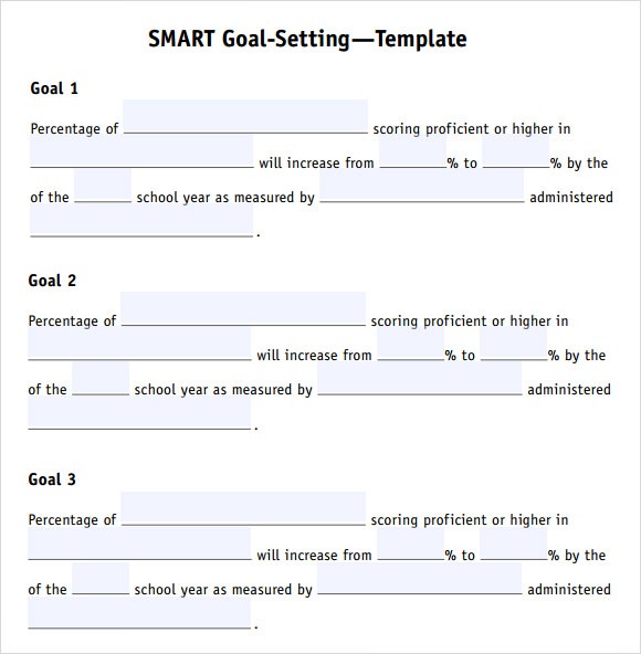 13+ Sample Goal Setting Templates
