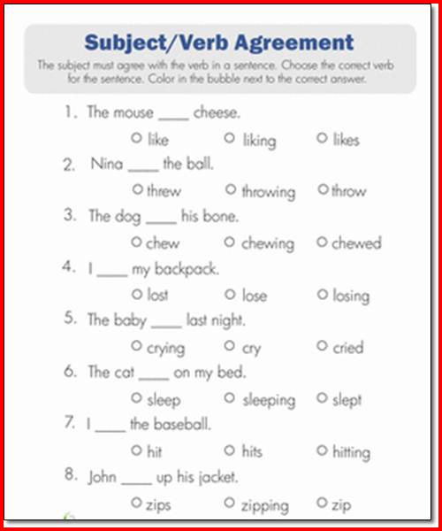 Subject Verb Agreement Powerpoint 1st Grade Subject Verb Agreement