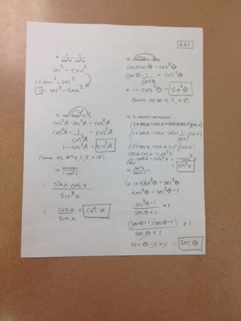Pfeil, Jason   Trigonometry Daily Assignments And Resources