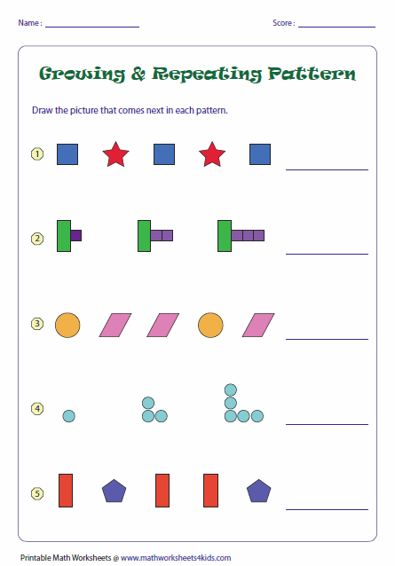 Here's A Page With A Wealth Of Growing And Repeating Pattern Pages