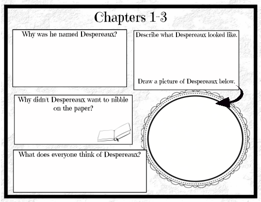 Tale Of Despereaux Novel Study Booklet