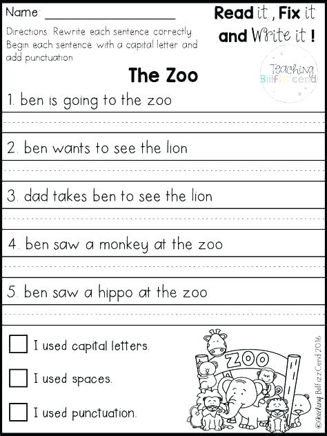 2nd Grade Grammar Worksheets â Investoption Club