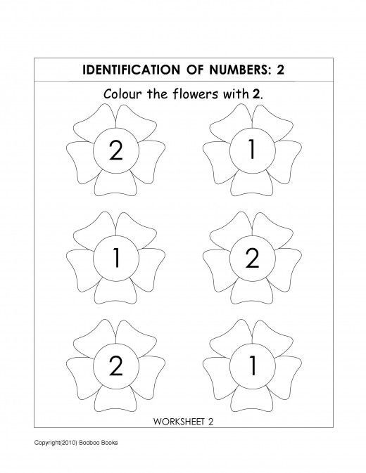 Kindergarten Number Worksheets