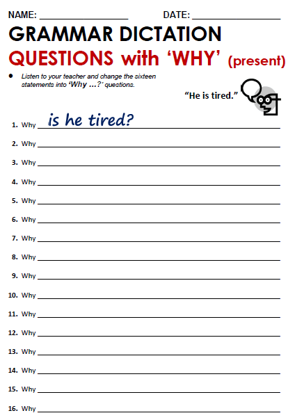 W H Questions (present Simple)