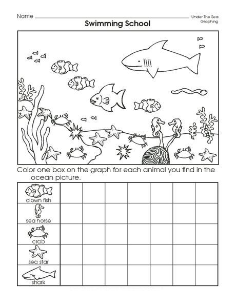 Sea Animal Graph Worksheet