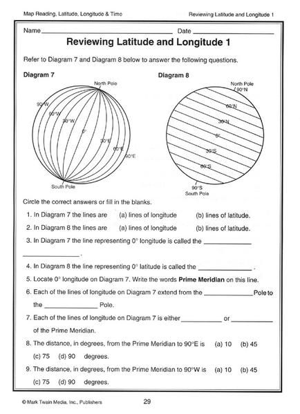 Image Result For Latitude And Longitude Worksheets