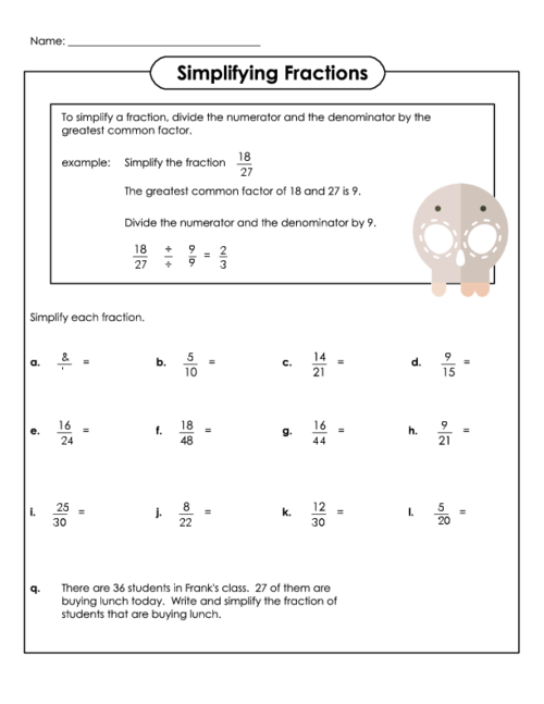 Simplifying Fractions 2
