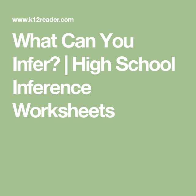 What Can You Infer