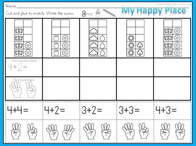 Ten Frames Addition Worksheets