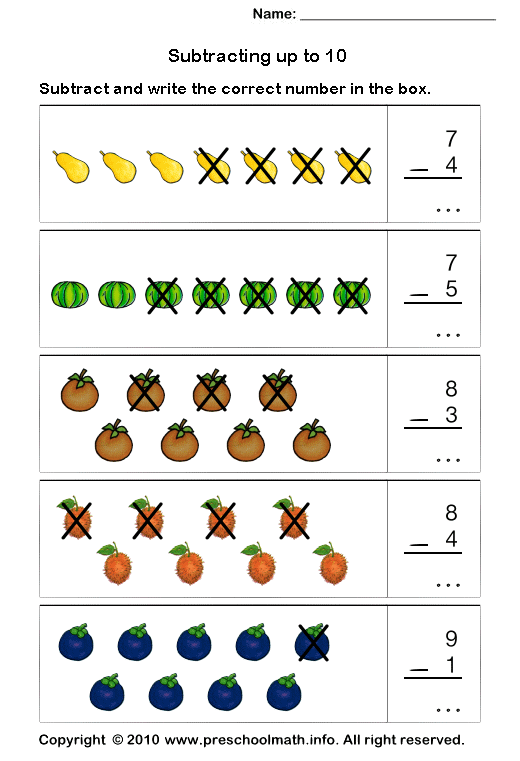 Kindergarten Math Worksheets