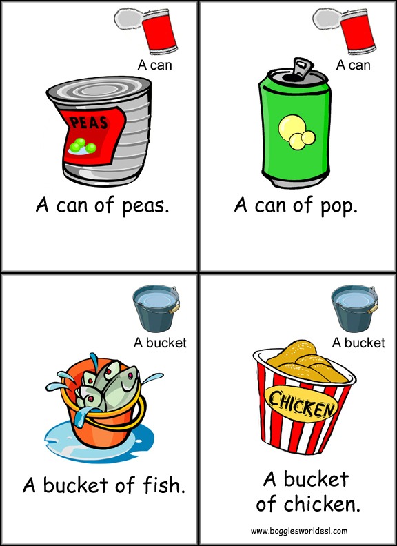 Amounts And Containers Flashcard Game