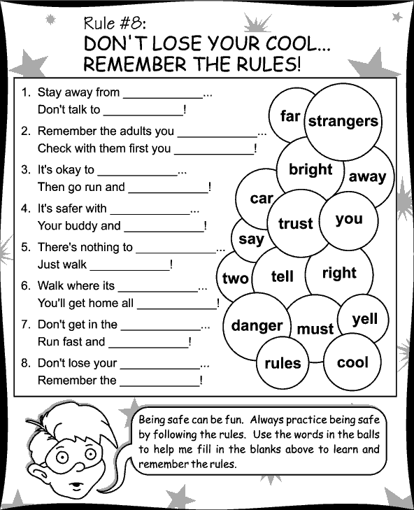 Responsibility Activity Sheets