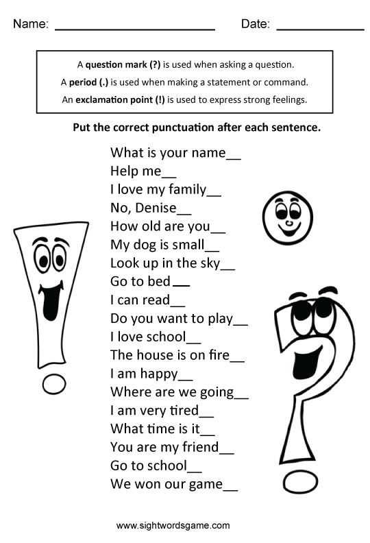 Types Of Sentences 2nd Grade