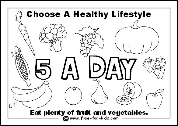 Healthy Eating Worksheets For Children
