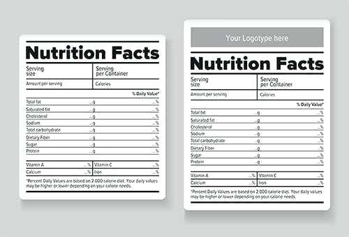 Blank Food Label Free Blank Food Label Lesson Sheets You Can – Free ...