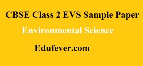 Download Cbse Class 2 Evs Sample Paper In Pdf (1st + 2nd Term)