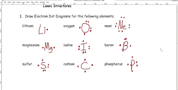 Chemistry Worksheet Lewis Dot Structures Answers On Lewis