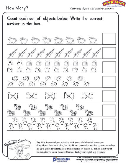 Count The Objects Worksheet