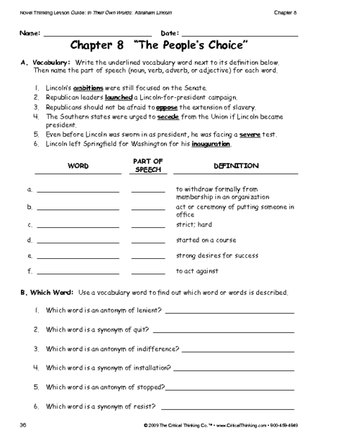 Critical Thinking Worksheet Grades 6