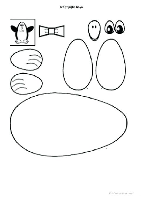 Cut And Paste Paint Penguin Worksheet Free Printable Penguin Math