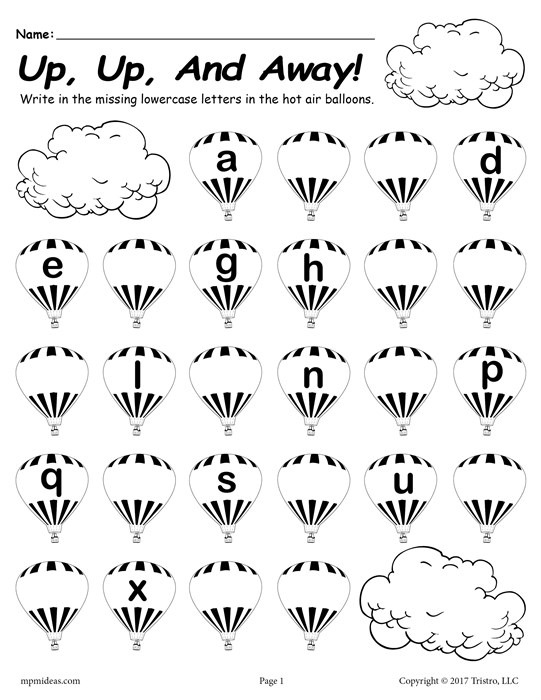 Missing Letters Worksheet  Letter  Alistairtheoptimist Free
