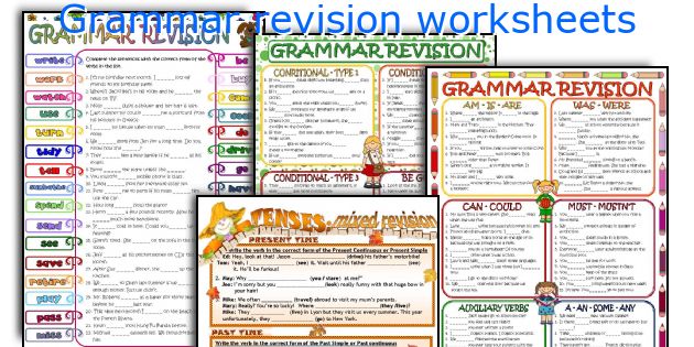 English Teaching Worksheets  Grammar Revision