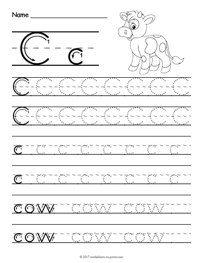 Letter C Worksheets