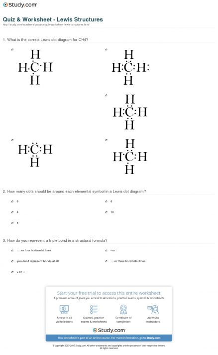 Lewis Dot Diagram Worksheet Answers Diagrams Chem Chemical Bonding